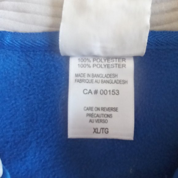 Toronto Maple Leafs Retro Blue Lace-Up Pullover Hoodie Size XL - Picture 6 of 8